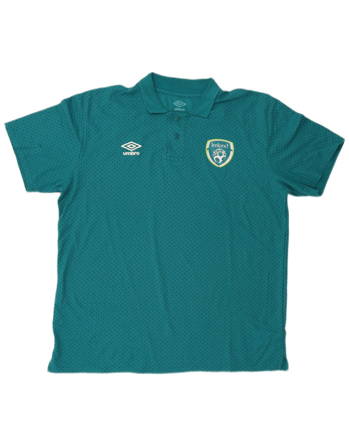 Męska koszulka polo Umbro 2XL turkusowa