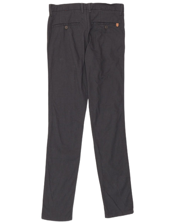 Spodnie męskie Zara Slim Casual EU 38 Small W30 L34 Granatowa bawełna