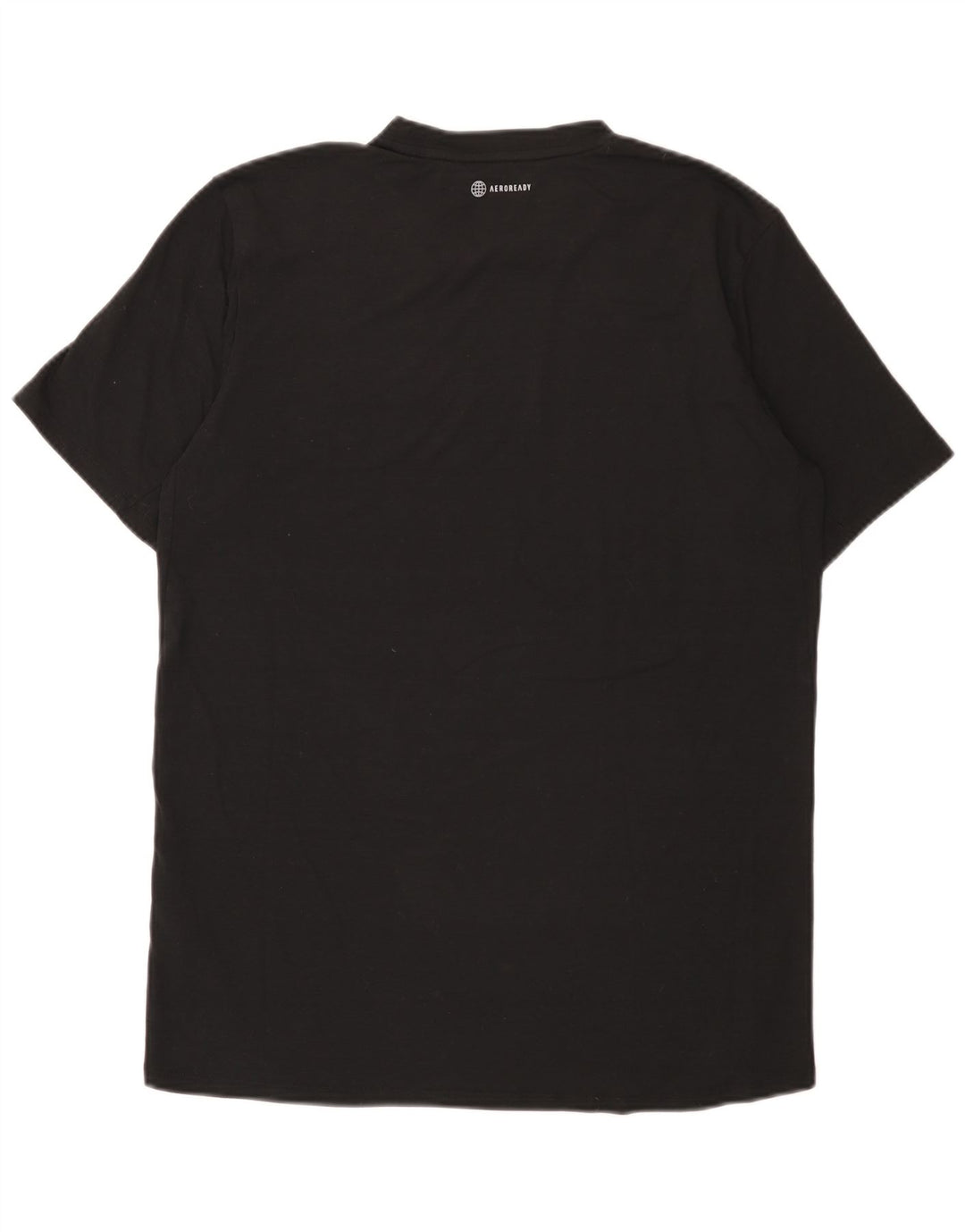 Adidas Męski T-shirt Top Średni Czarny Poliester