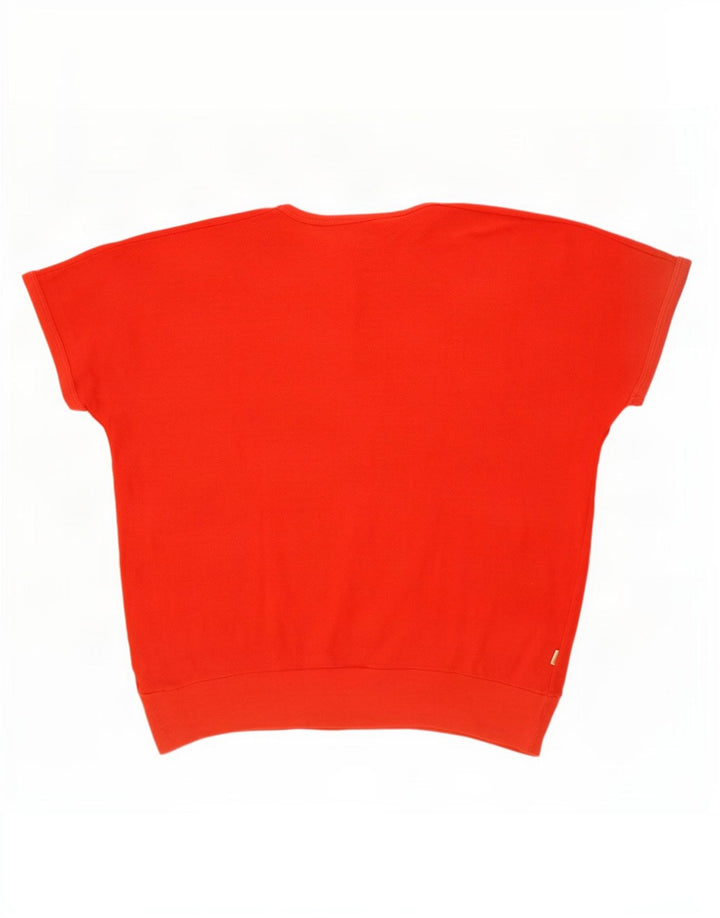 T-shirt damski Fiorucci Top UK 10 Small Red Cotton