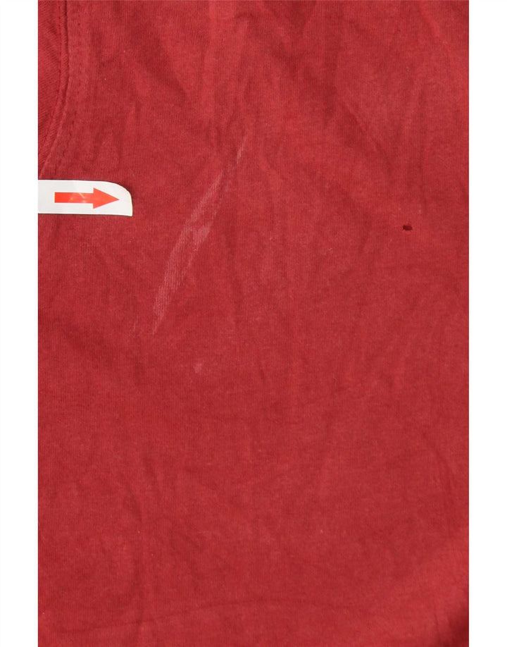 T-shirt męski Sergio Tacchini, mały, bordowy, bawełniany