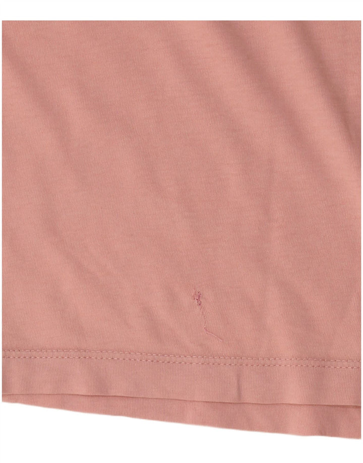 Damska koszulka z grafiką Puma Top UK 16, duża, różowa bawełna