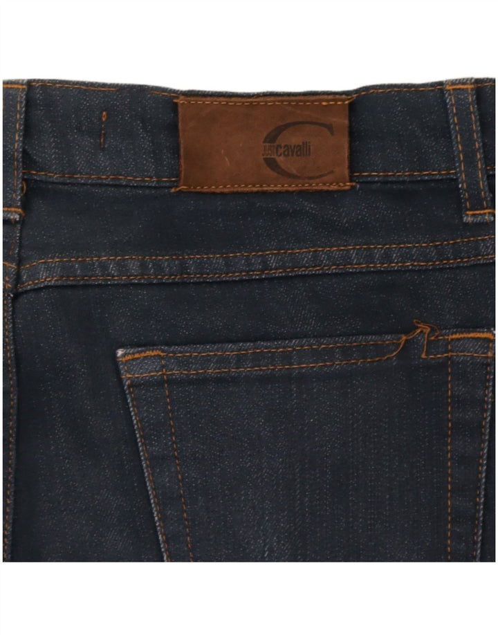 Jeansy damskie Just Cavalli Bootcut W30 L31 granatowe