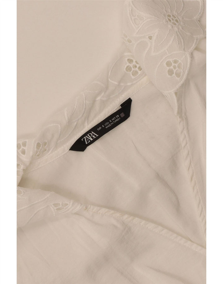 Damska krótka bluzka Zara Top UK 10 Small White