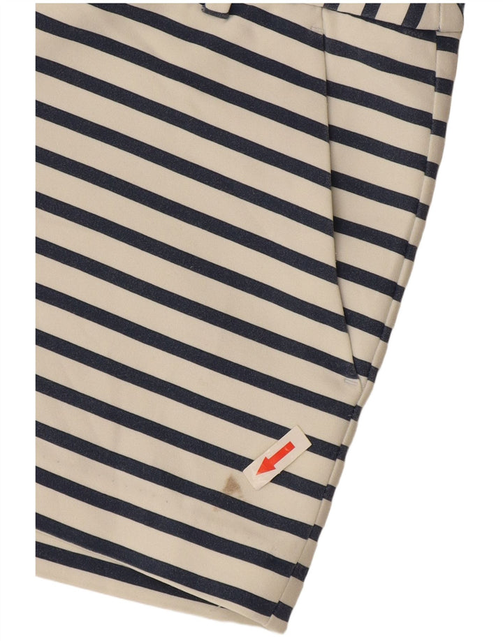 Damskie spodenki chino Zara, małe W26, bawełniane w białe paski