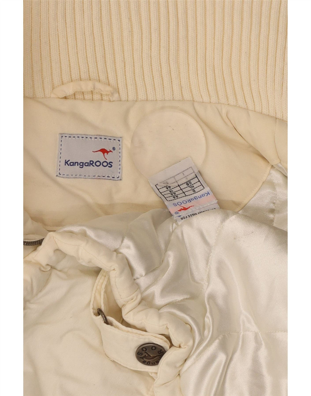 Kurtka damska KANGAROOS UK 18 XL, biała bawełna