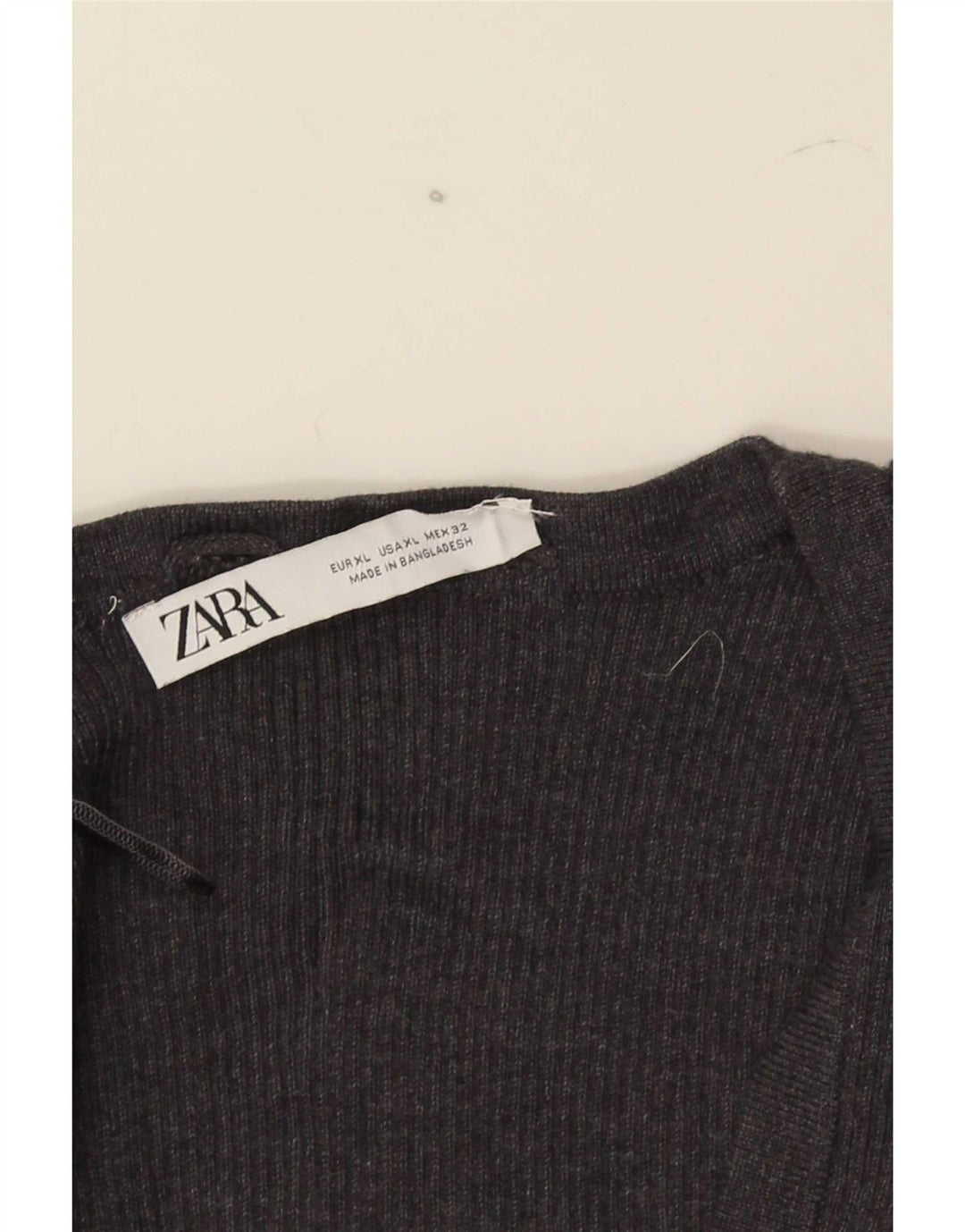 Damski krótki top bez rękawów Zara UK 18 XL, szary