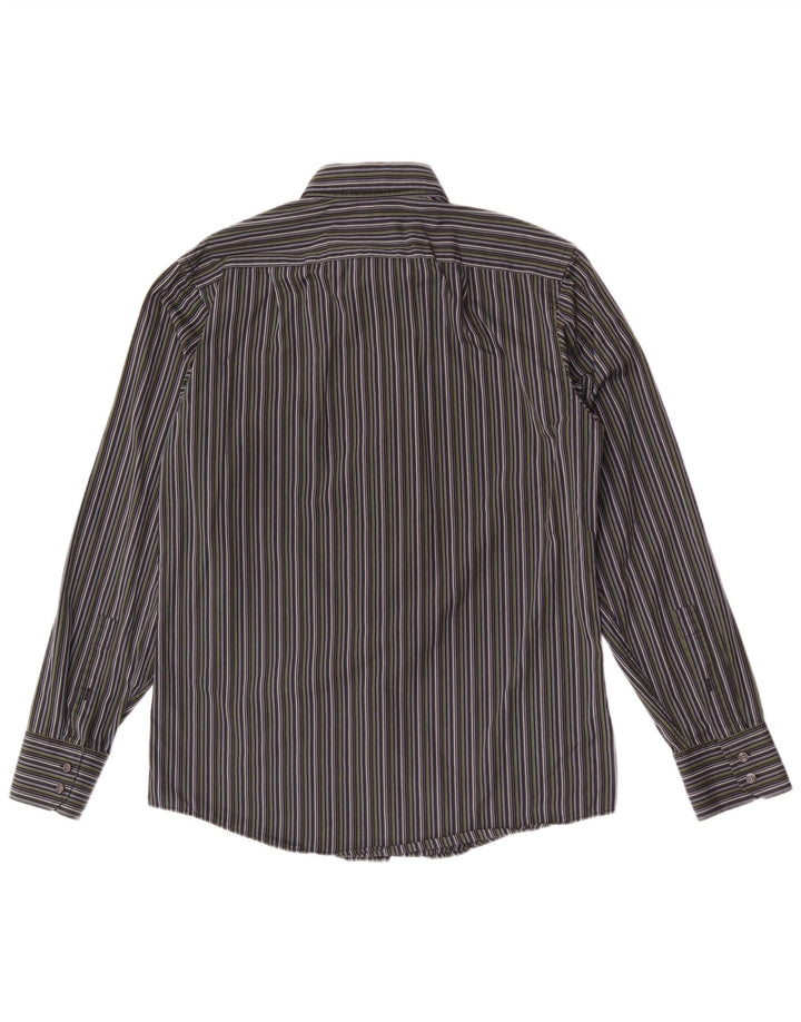 Koszula męska Ted Baker, rozmiar 39 15 1/2, średnia szara bawełna w prążki