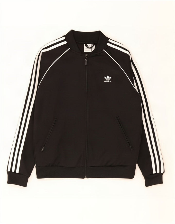 Damska bluza dresowa Adidas UK 12 Średni czarny poliester