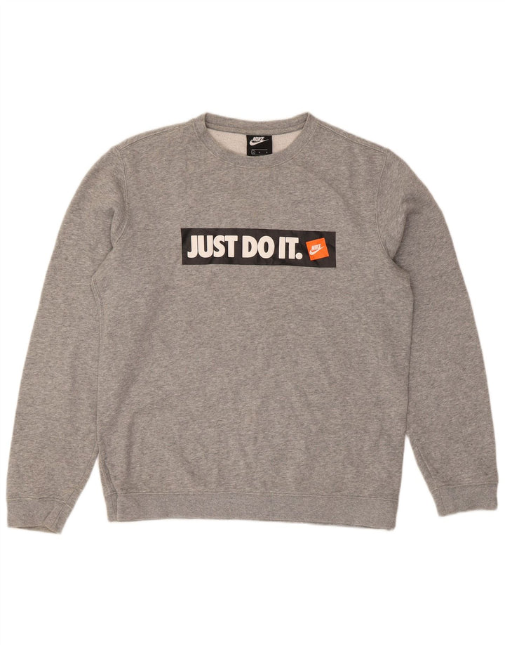 Męska bluza Nike Graphic o regularnym kroju, średnioszara, bawełniana