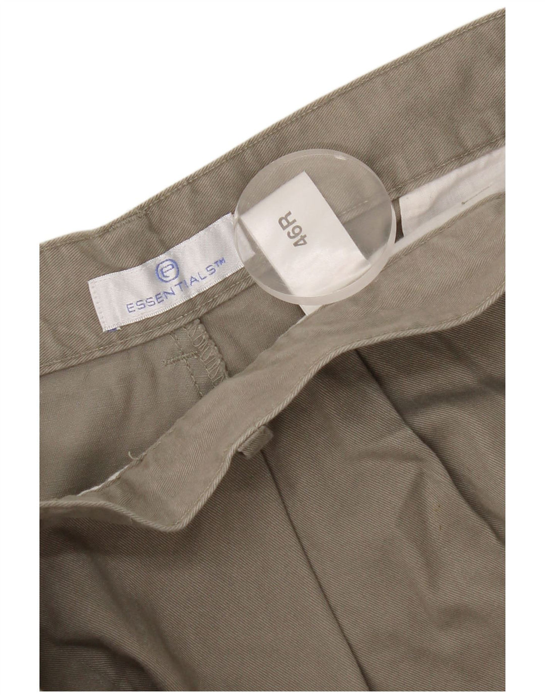 Męskie spodnie Chino Essentials W46 L30 Szara bawełna