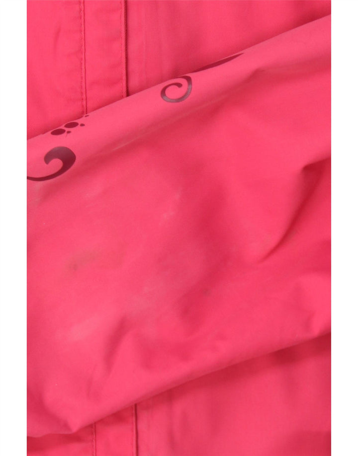Damska kurtka przeciwdeszczowa z kapturem JACK WOLFSKIN UK 10, mała, różowa, poliamid