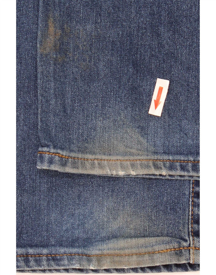 Męskie jeansy Marks & Spencer Regular Straight W38 L33 Niebieskie, bawełniane