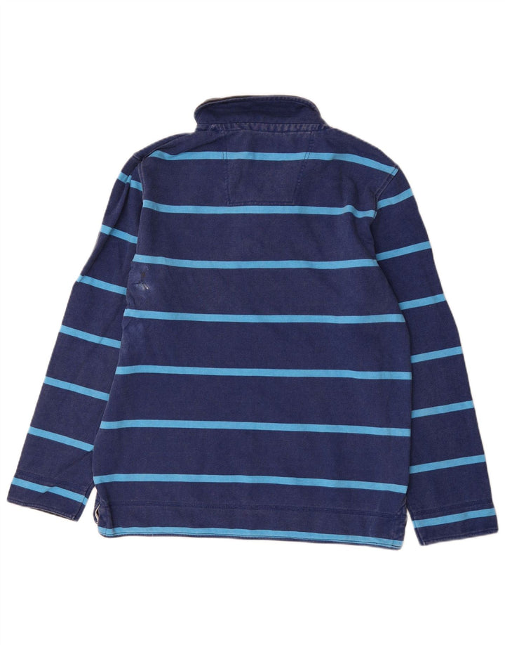 Crew Clothing Męska bluza z zamkiem błyskawicznym i średnim granatem w paski
