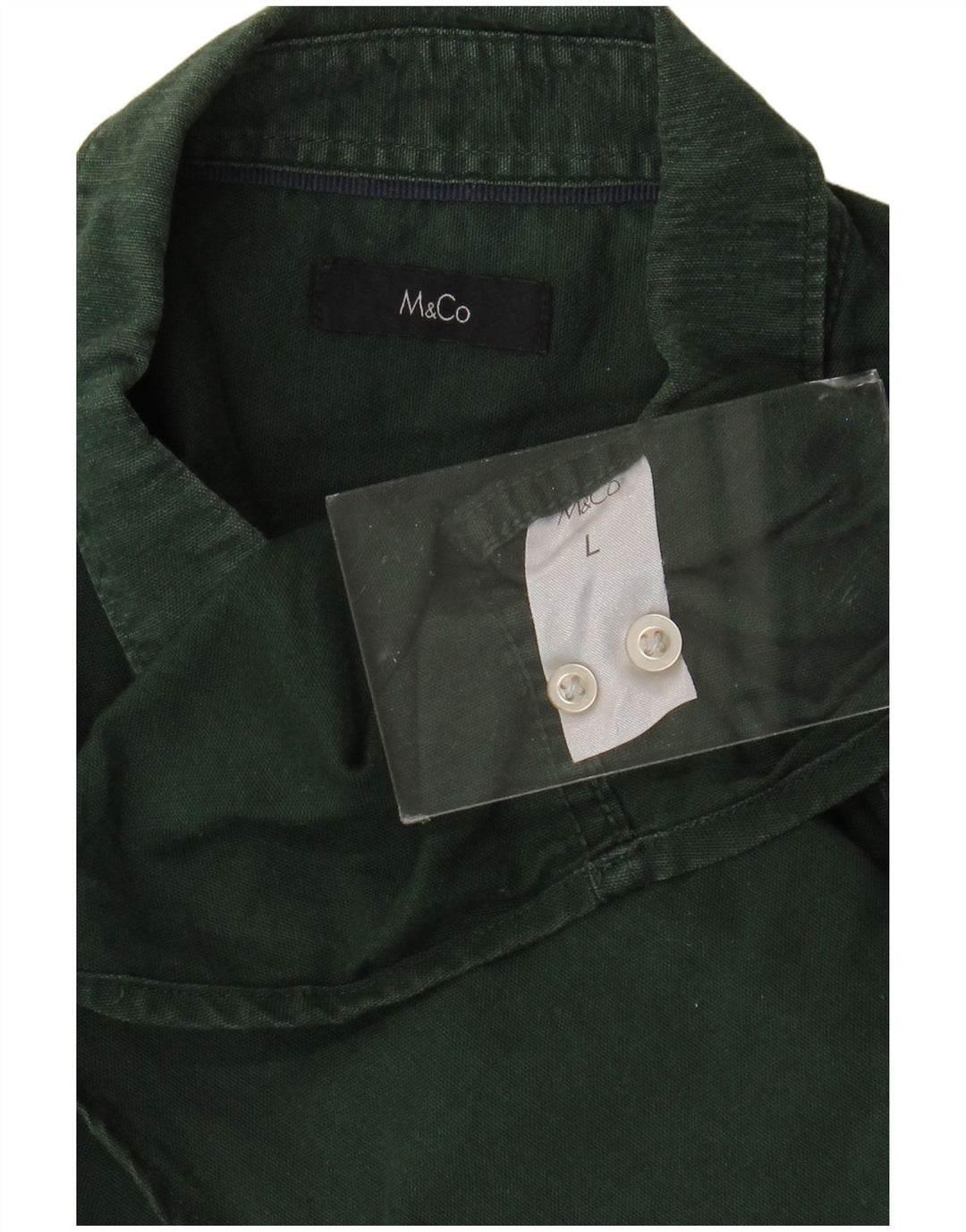 Koszula męska M&CO, duża, zielona, bawełniana
