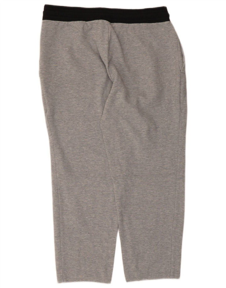 Męskie spodnie dresowe Nike Capri, małe, szare, bawełniane z blokami kolorów