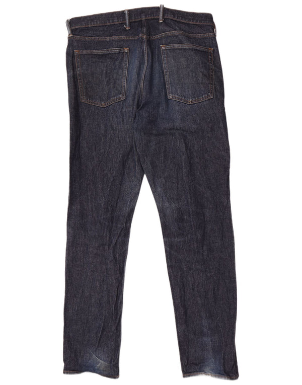 Męskie jeansy Gap Slim Fit Straight W36 L34 Granatowa bawełna