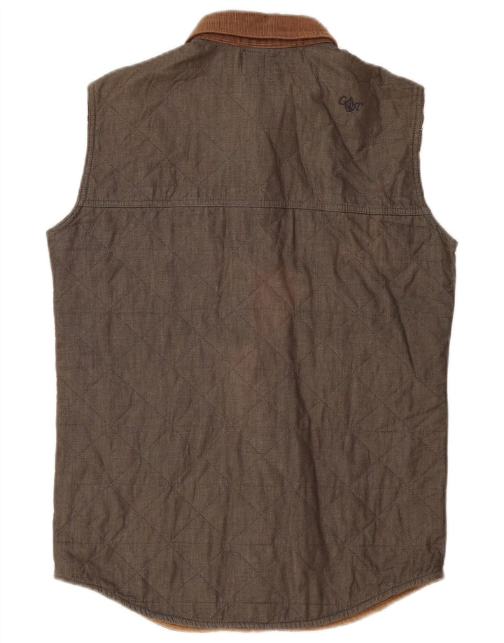 Męska pikowana kamizelka Volcom UK 36, mała, bawełniana khaki