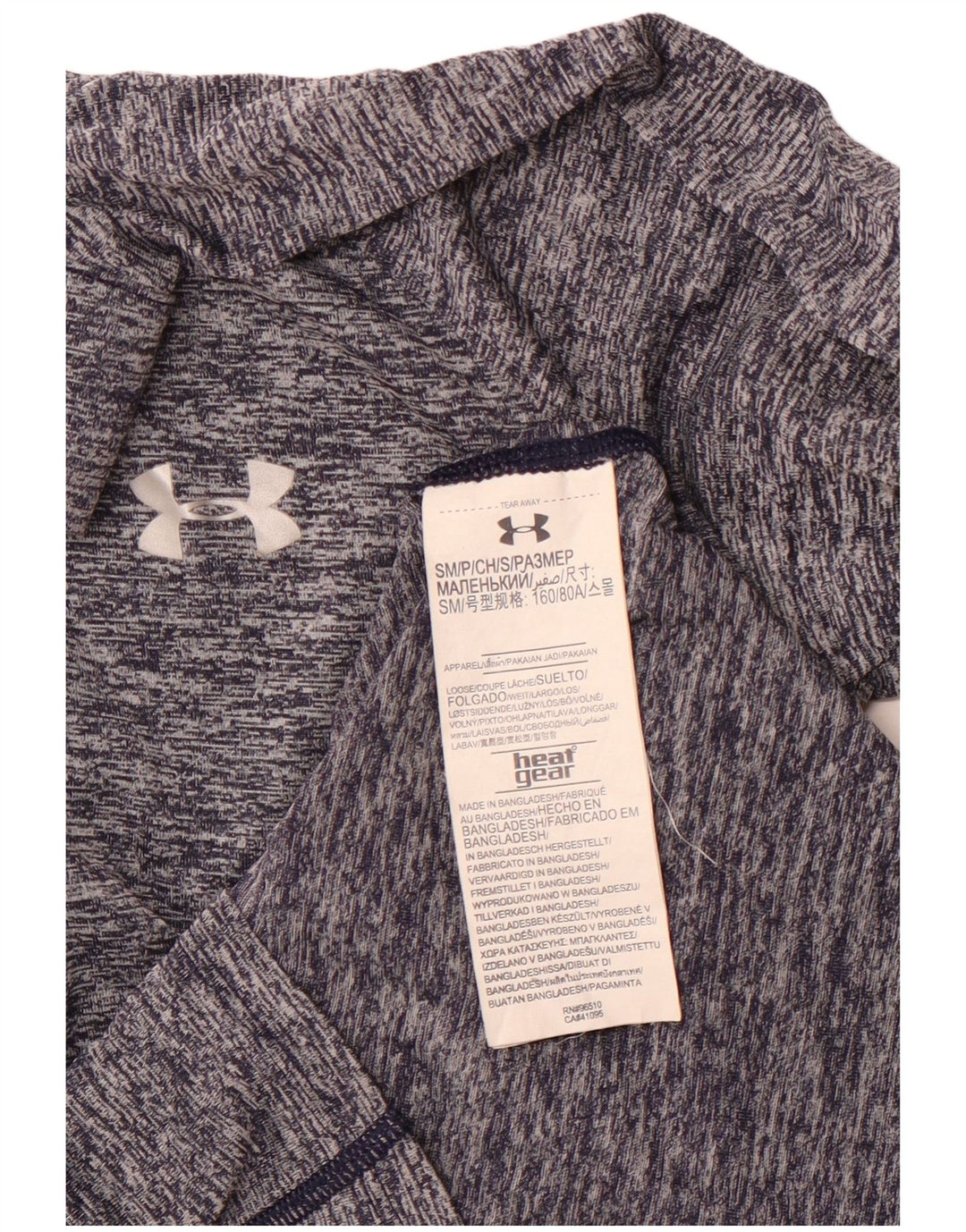 Damski top dresowy UNDER ARMOUR Heat Gear, UK 10, mały, granatowy
