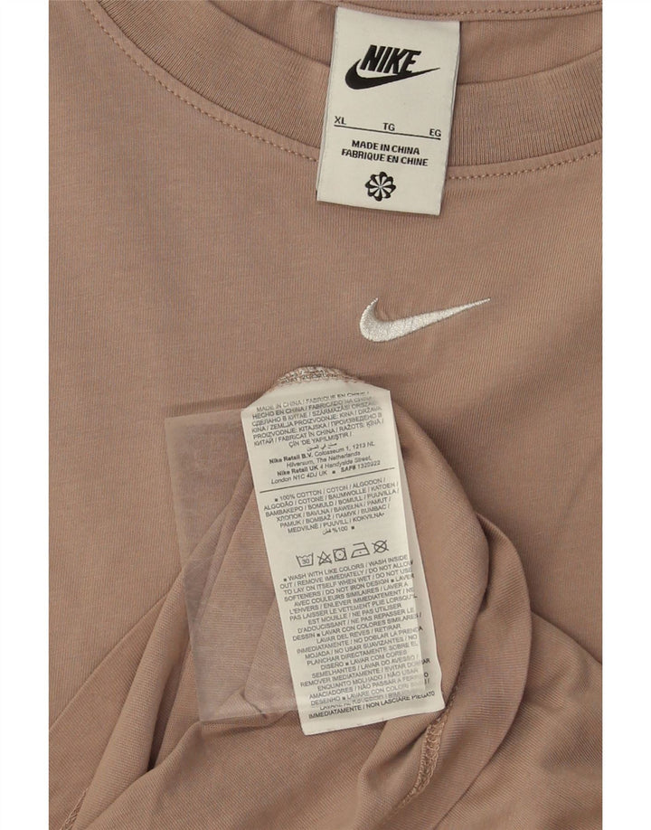 NIKE Mens Big & Tall T-Shirt Top XL Grey Cotton Vintage Nike and Second-Hand Nike from Messina Hembry 