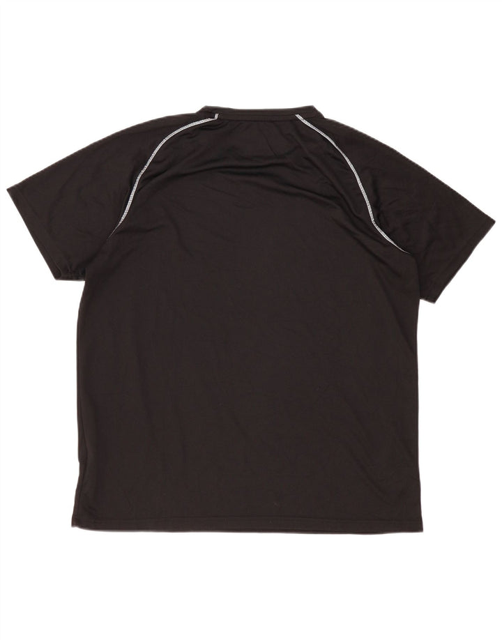 Męski T-shirt Mountain Warehouse IsoCool, top XL, czarny poliester