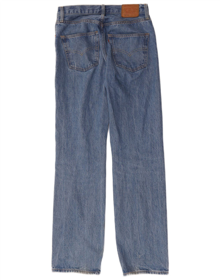 Damskie jeansy Levi's 501 Straight W25 L32 Niebieskie bawełniane