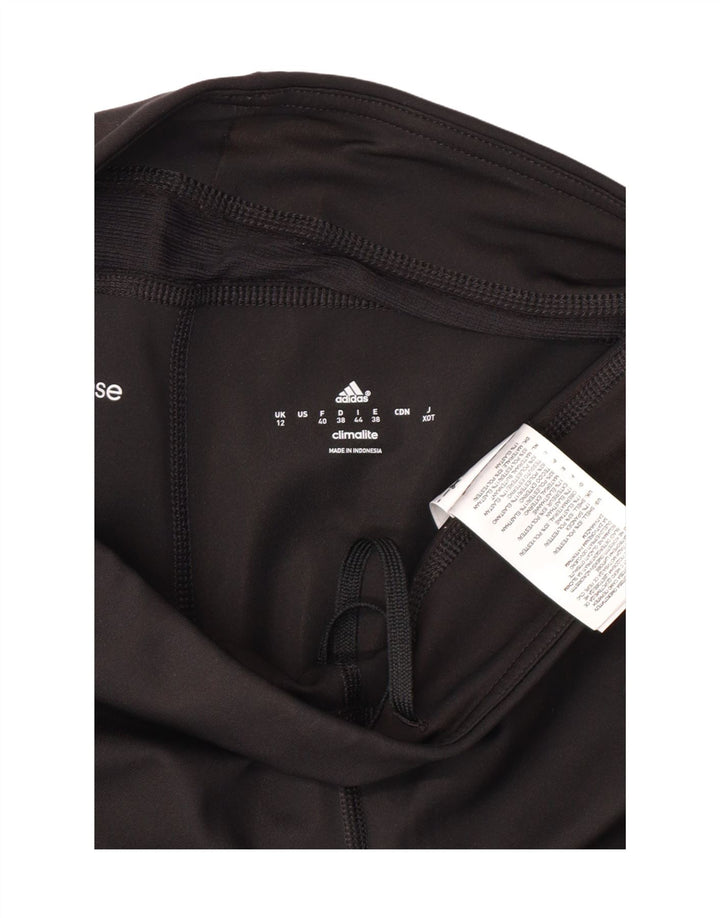 Damskie legginsy ADIDAS Climalite Capri UK 12, średni czarny poliester