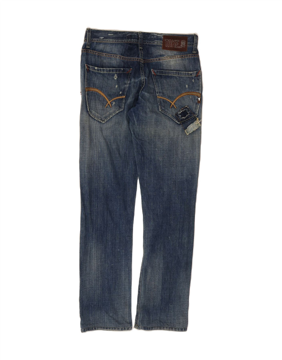 TAKE TWO Womens Straight Jeans W32 L34 Blue Cotton Vintage Take Two and Second-Hand Take Two from Messina Hembry 