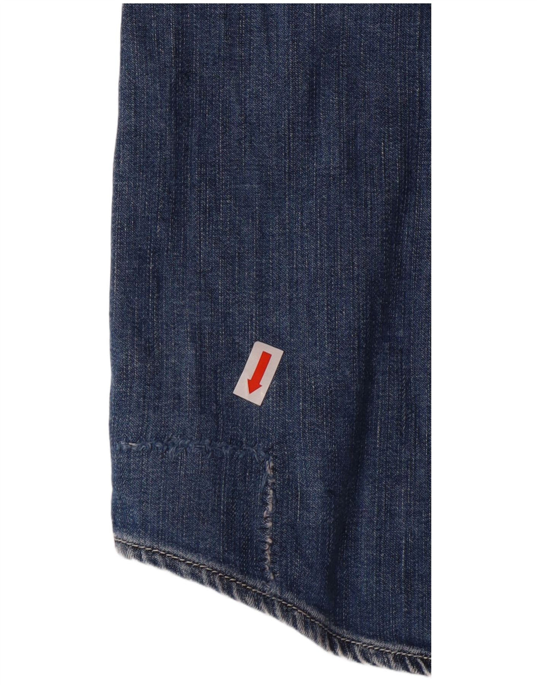 Damska koszula dżinsowa z krótkim rękawem Gas UK 12, średnia niebieska bawełna