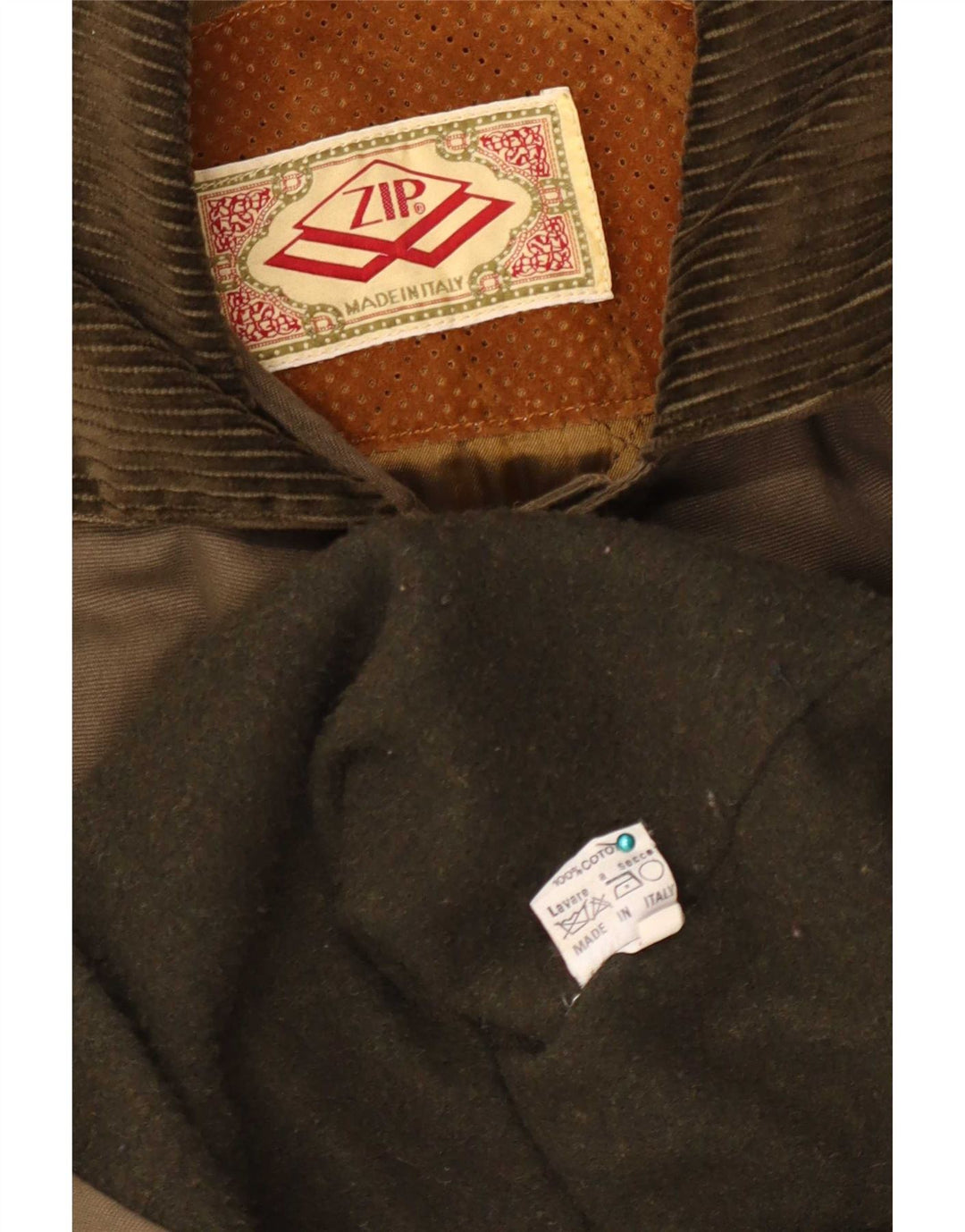 Damski płaszcz oversize z zamkiem błyskawicznym UK 18 XL, bawełna khaki
