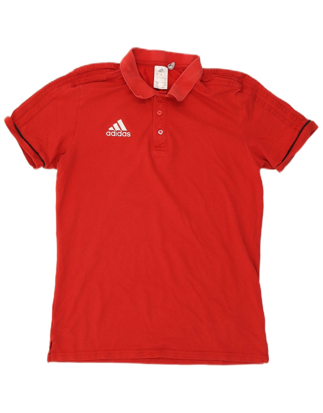 Męska koszulka polo Adidas Climalite, duża, czerwona, bawełniana