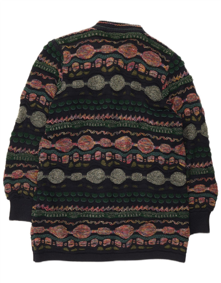 Sweter damski Oskar Haug UK 14 Średni wielobarwny geometryczny