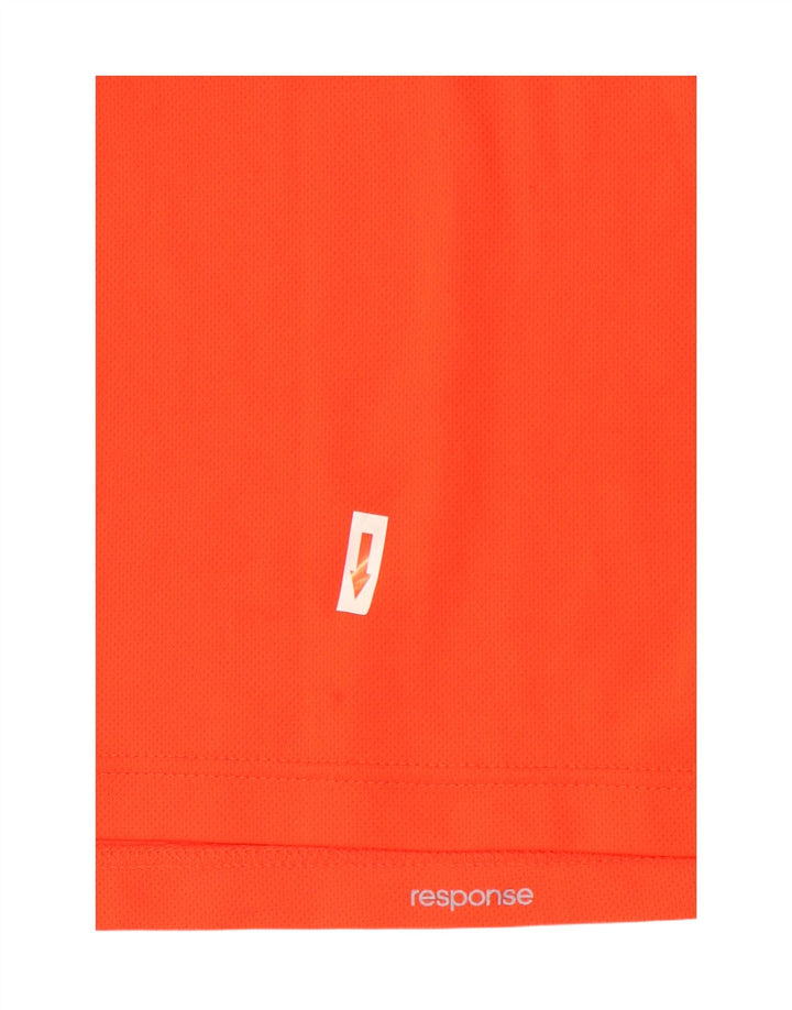 Adidas Męska koszulka Climalite Top, duża, pomarańczowa, poliestrowa