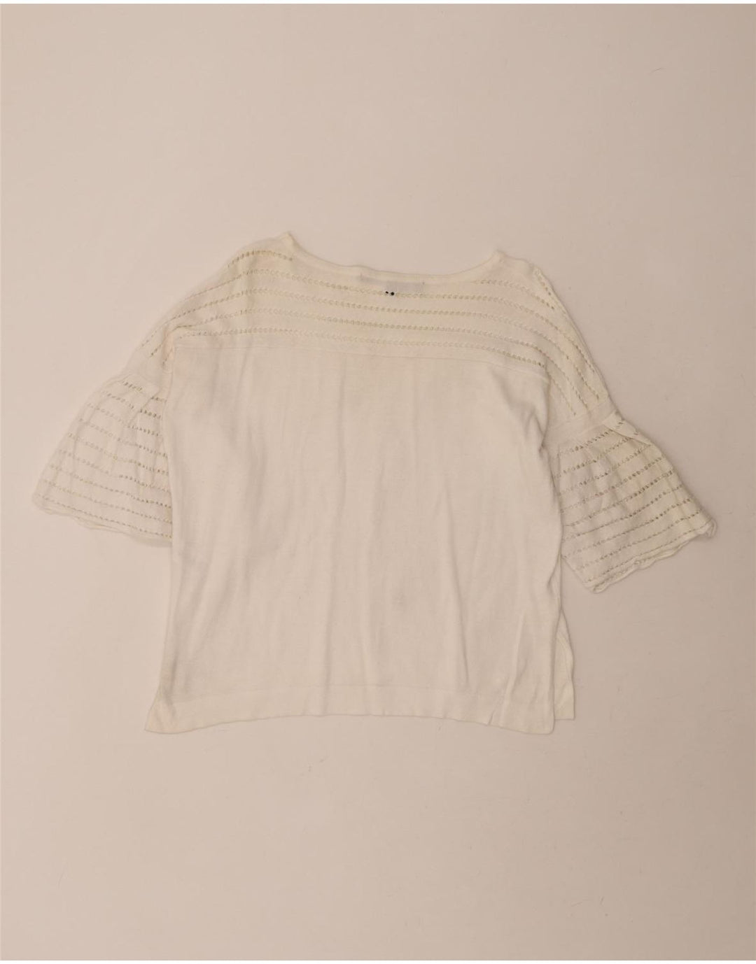 FRENCH CONNECTION Womens Oversized Blouse Top UK 6 XS White Cotton Vintage French Connection and Second-Hand French Connection from Messina Hembry 