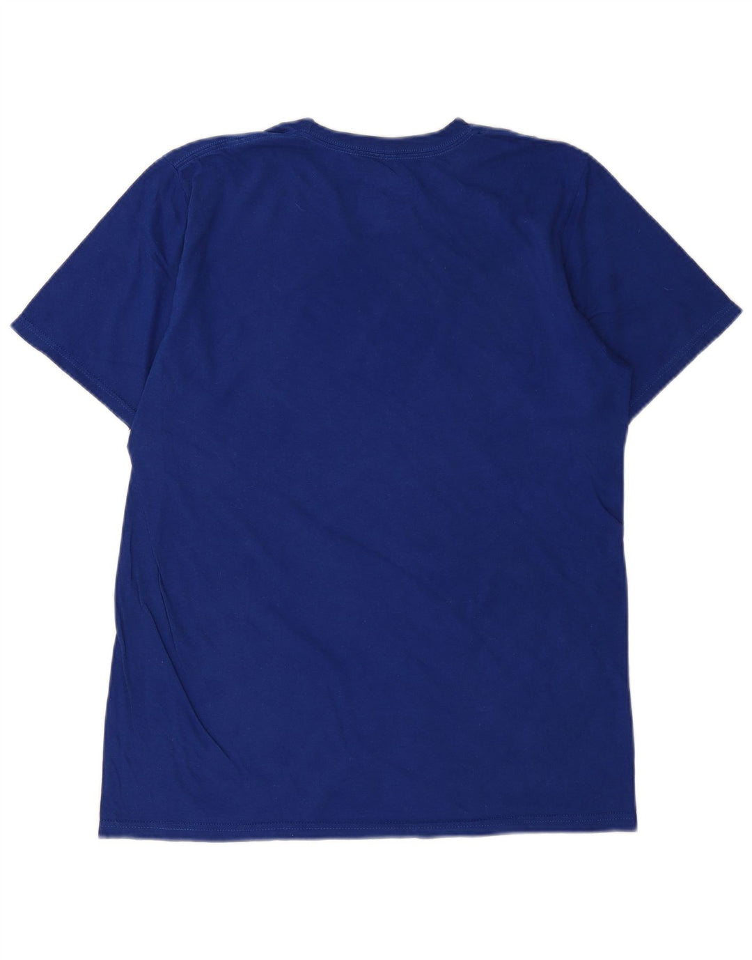 ADIDAS Mens Graphic T-Shirt Top Medium Blue Cotton
