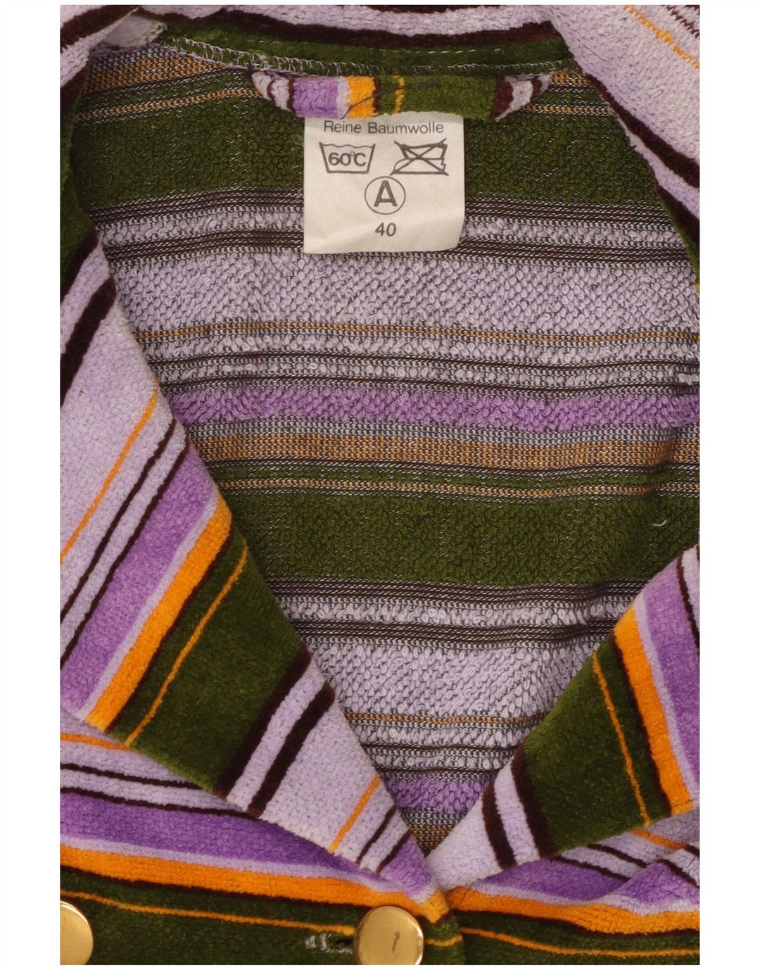 Damska marynarka VINTAGE z tkaniny frotte EU 40, średnia, wielokolorowa