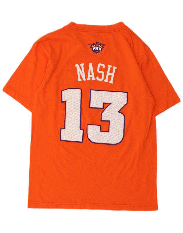 Adidas Męska koszulka Phoenix Suns z grafiką Top, mała, pomarańczowa, bawełniana koszulka sportowa