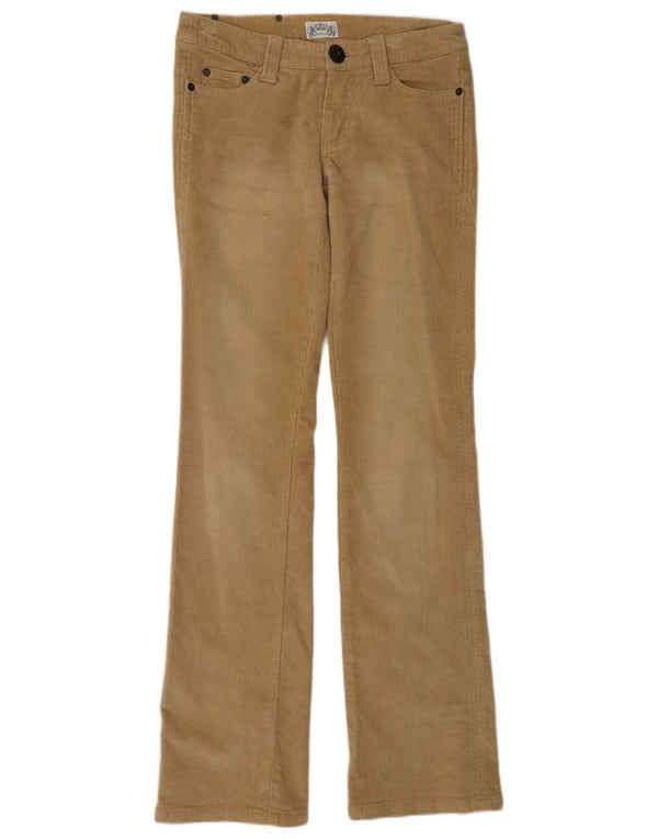 Damskie sztruksowe spodnie Madonna Bootcut XS W28 L33 Beżowa bawełna
