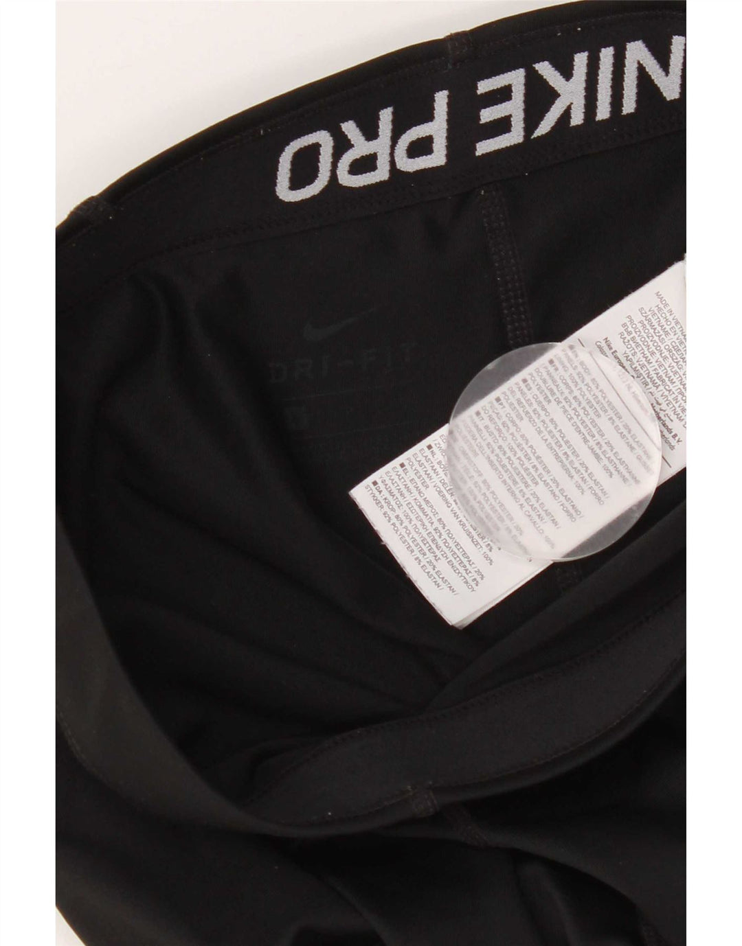 Damskie legginsy Nike Capri Graphic UK 8, małe, czarne, poliestrowe