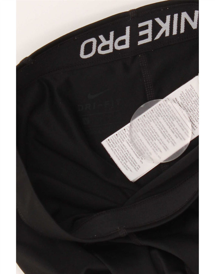 Damskie legginsy Nike Capri Graphic UK 8, małe, czarne, poliestrowe