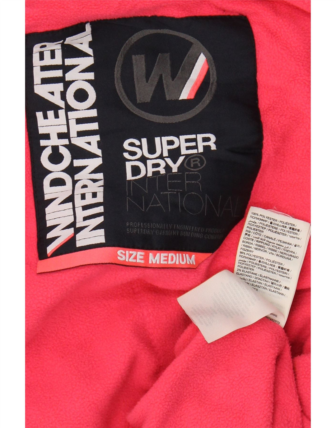 Damska kurtka wiatrówka SUPERDRY Graphic UK 14, średni granat