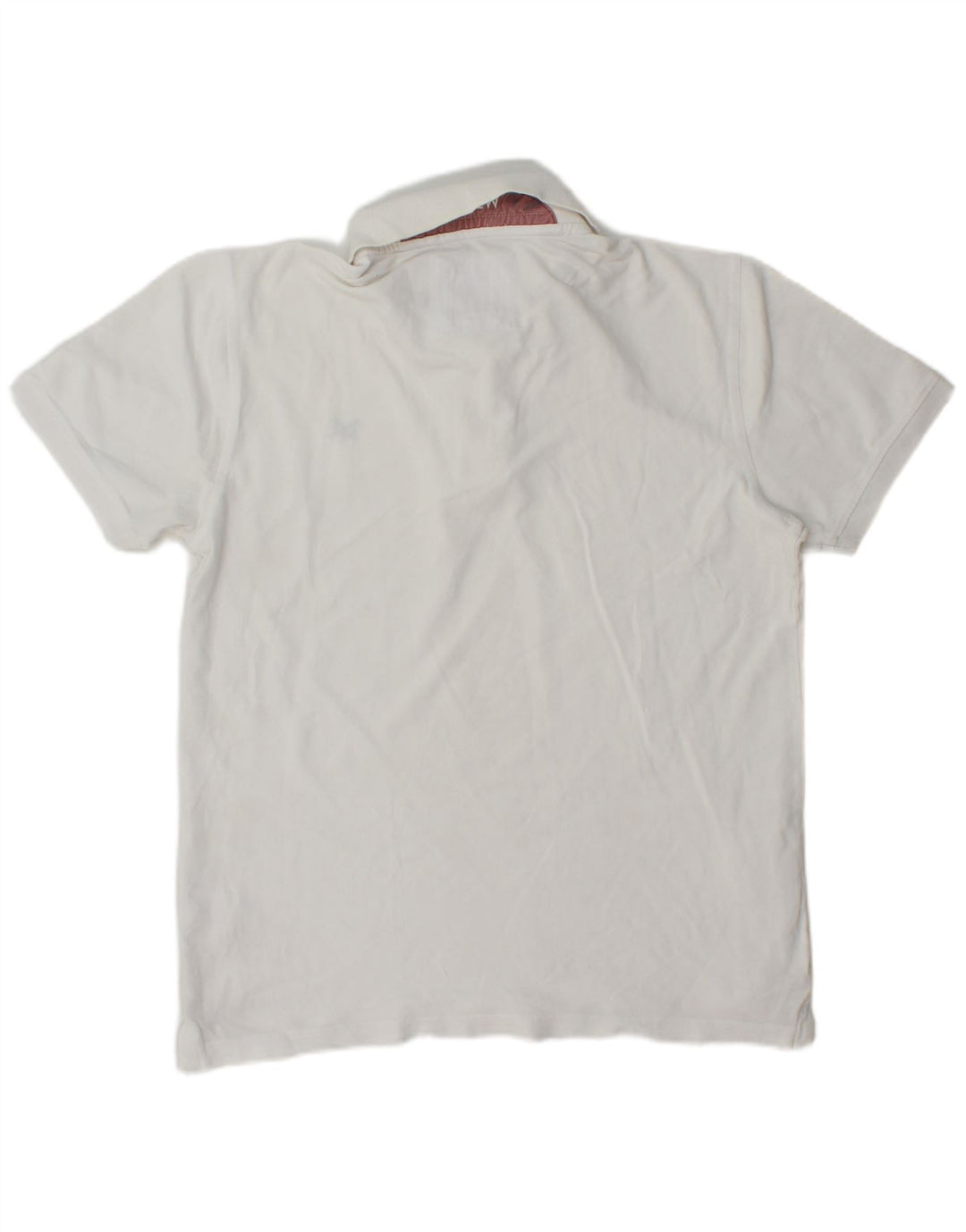Crew Clothing Męska koszulka polo Średnia biała bawełna