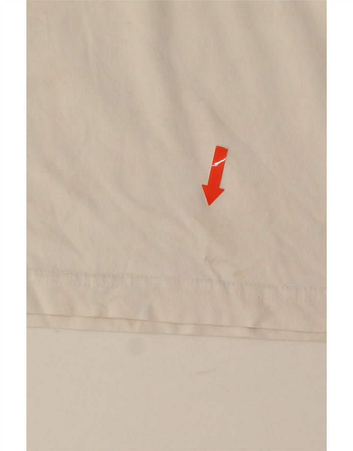 Męska koszulka z grafiką Quiksilver o regularnym kroju, średnia biała bawełna