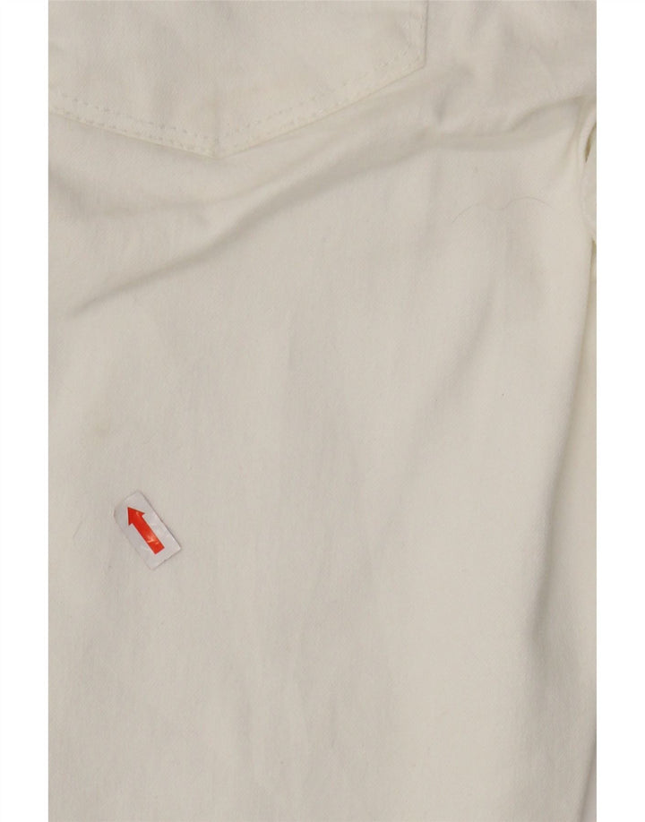 PRANA Damskie jeansy slim US 4 Small W27 L31 Biała bawełna