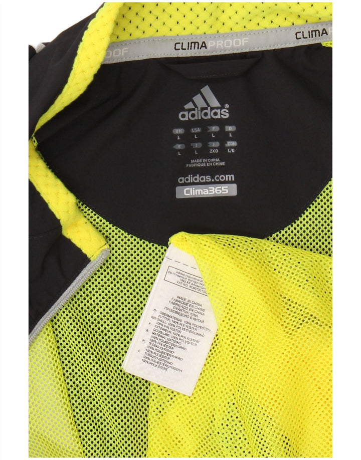 Męska kurtka przeciwdeszczowa ADIDAS Clima 365 UK 40, duża, granatowa, z poliestru