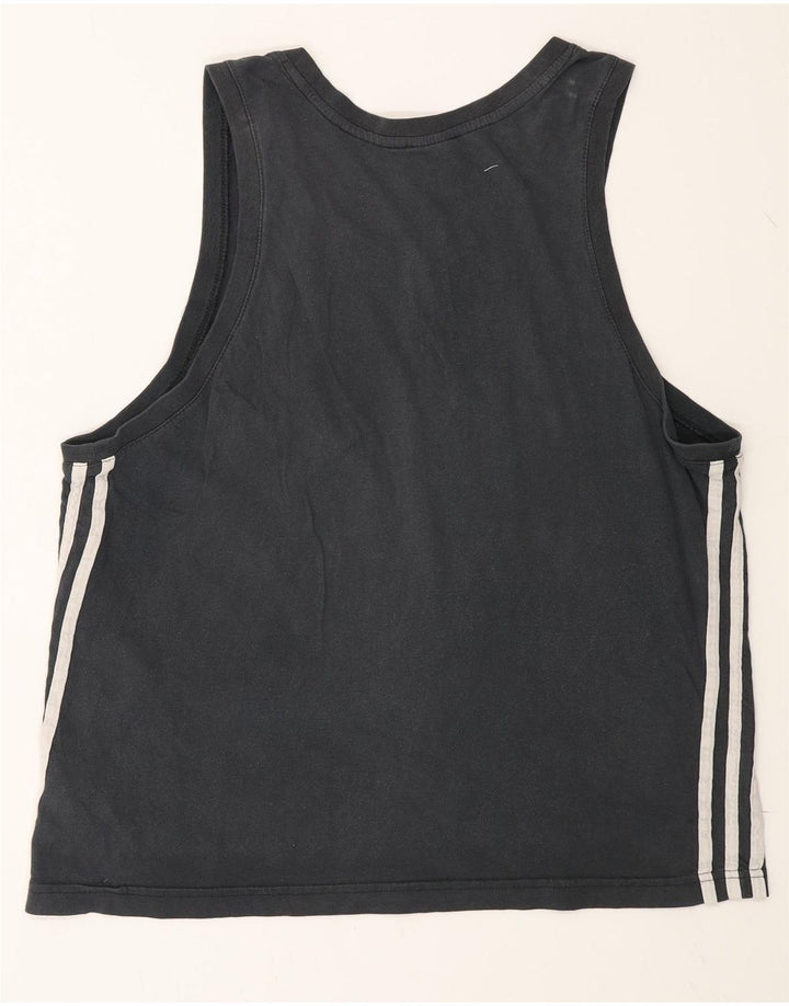 Adidas Męska Kamizelka Top Duża Czarna Bawełna