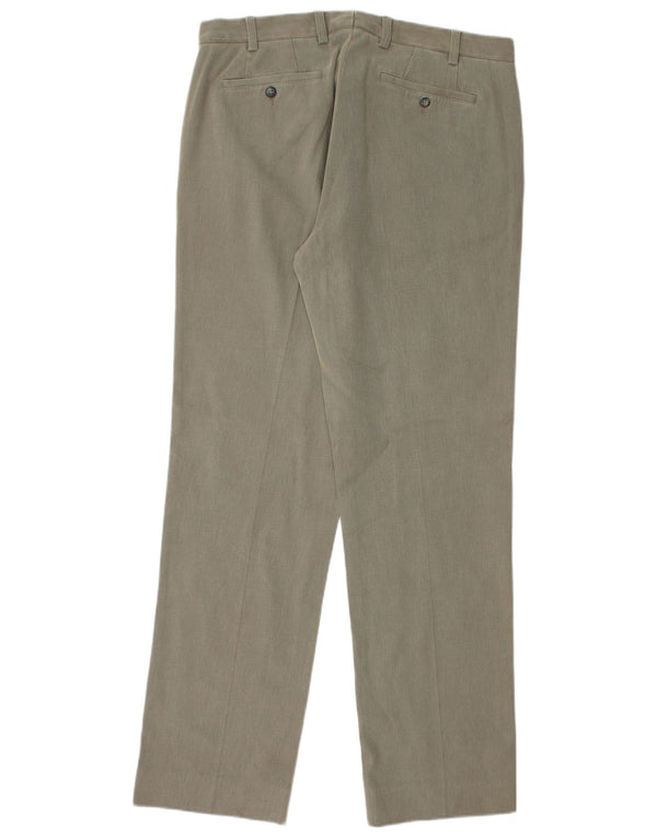 Gant Mens Straight Chino Trousers IT 50 Large W35 L32 Khaki Cotton