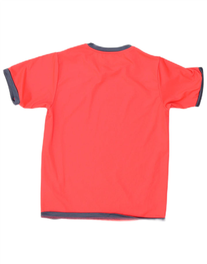 T-shirt dziewczęcy Puma Top 9-10 lat, pomarańczowy, poliester z blokami kolorów