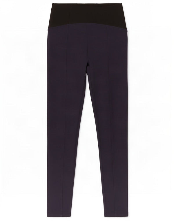 Legginsy damskie Marks & Spencer UK 10 Small, granatowe, wiskozowe z blokami kolorów