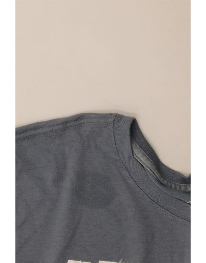 Męski T-shirt z grafiką Nike Dri Fit, duży, niebieski, bawełniany